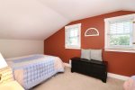 Upstairs bedroom with a queen and a twin